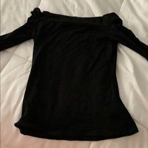 Off the shoulder black top